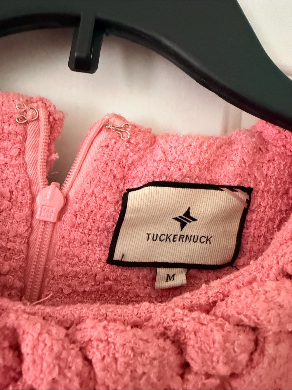 Tuckernuck Coral Pink Braided-Trim Shift Dress - Picture 3 of 3